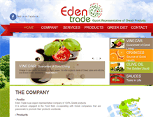 Tablet Screenshot of eden-trade.com